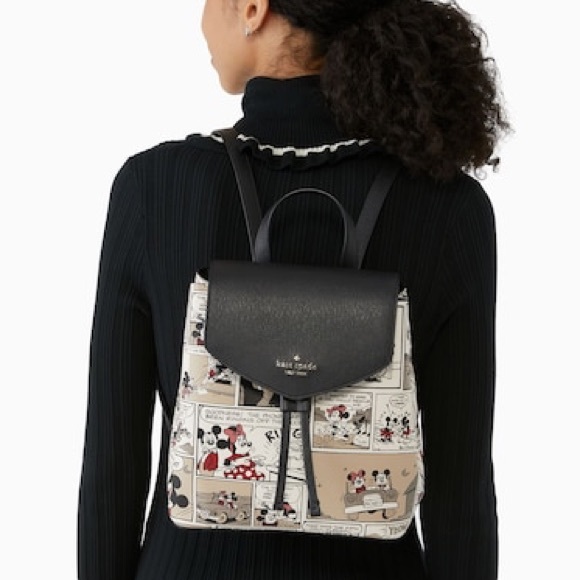 Kate Spade New York x Disney Minnie Mouse Flap Backpack   - RARE! - Picture 1 of 14